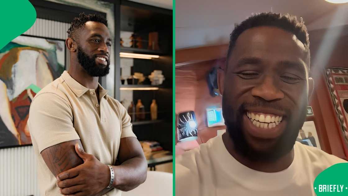 The father of two ate a ear part of the smiley (sheep's head) and called it too good The father of two ate a ear part of the smiley (sheep's head) and called it too good