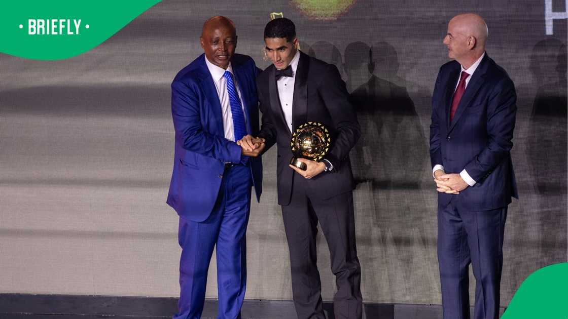 Paris Saint-Germain, Achraf Hakimi, CAF Awards, Morocco. Paris Saint-Germain, Achraf Hakimi, CAF Awards, Morocco.