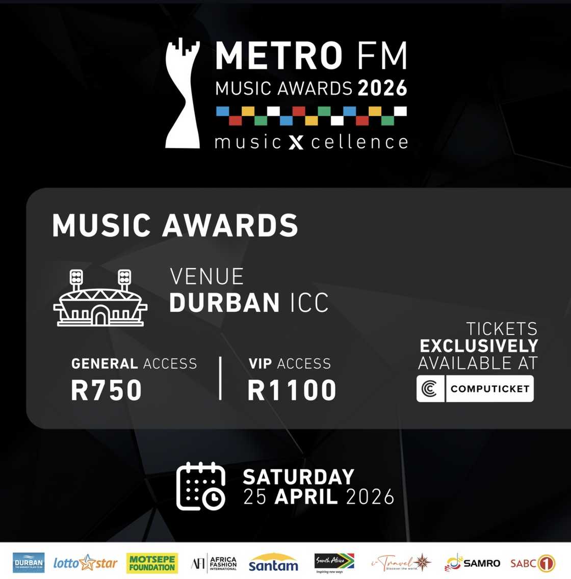 The Metro FM Music Awards have revealed the theme for the event The Metro FM Music Awards have revealed the theme for the event