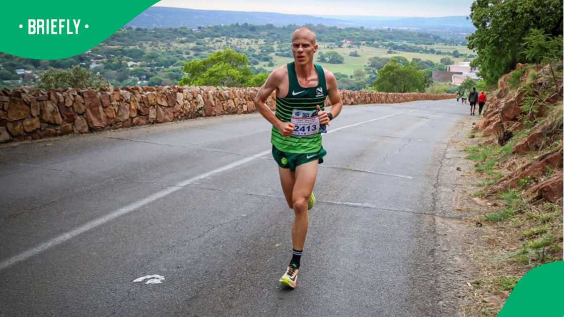 George Kusche running in the Comrades Marathon George Kusche running in the Comrades Marathon