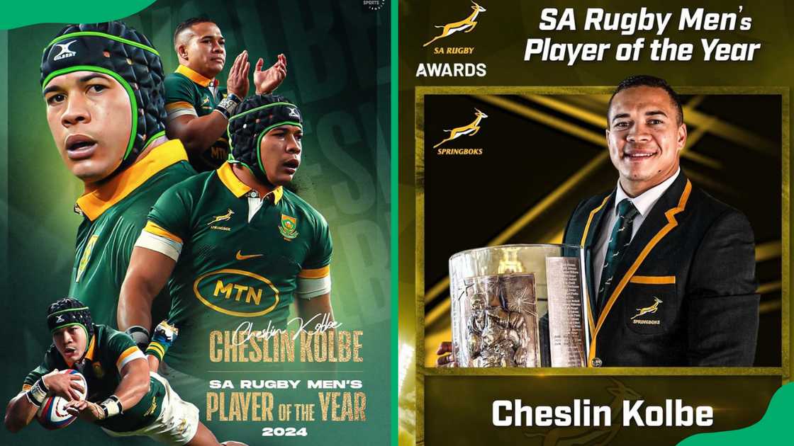 Cheslin Kolbe’s player of the year award Cheslin Kolbe’s player of the year award