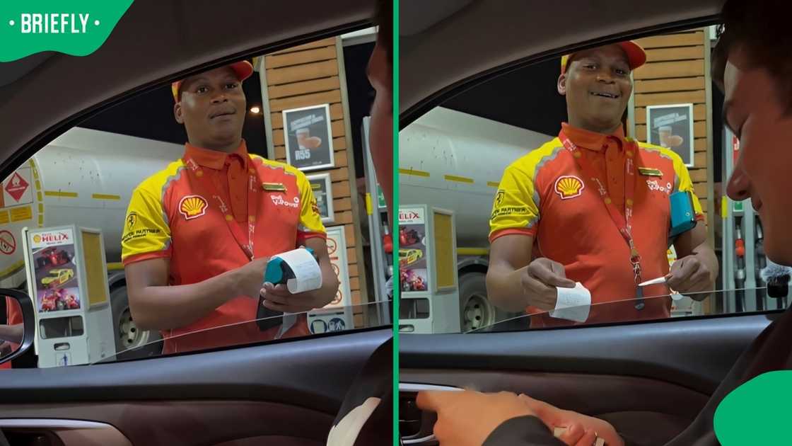 A petrol attendant got a large tip.