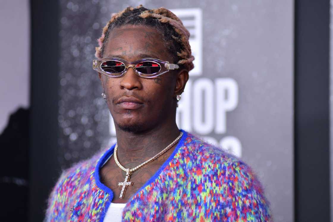 Young Thug during the BET Hip Hop Awards Young Thug during the BET Hip Hop Awards