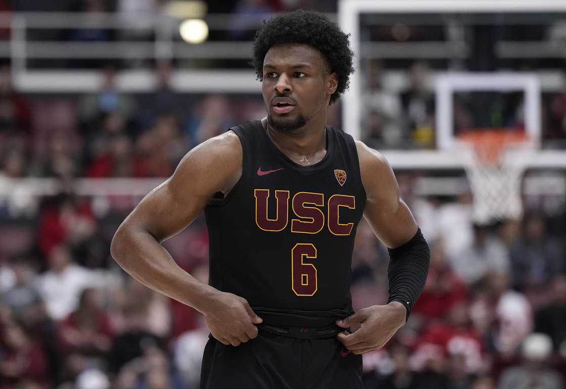 Bronny James in Palo Alto, California Bronny James in Palo Alto, California