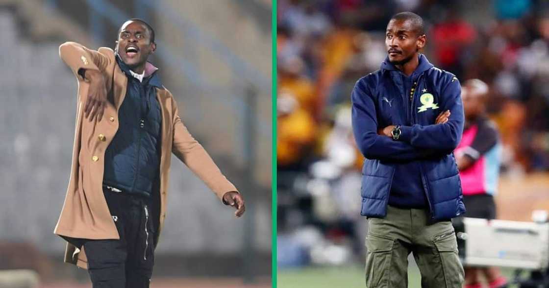 Mamelodi Sundowns coach Rhulani Mokwena has a tough match schedule Mamelodi Sundowns coach Rhulani Mokwena has a tough match schedule