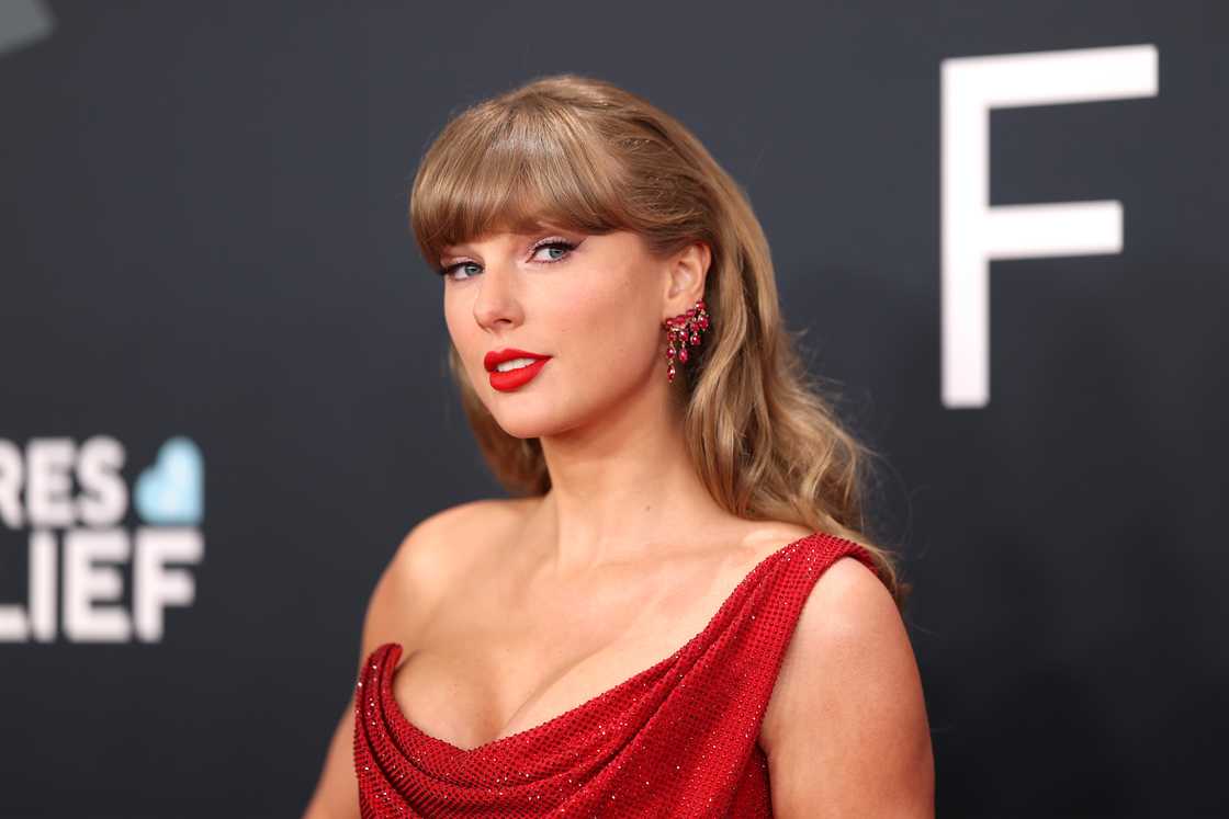 Taylor Swift attends the Annual GRAMMY Awards in Los Angeles, California