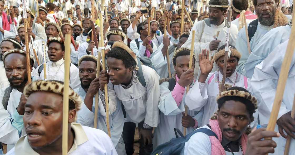 Shembe church members complain about religious discrimination at KZN schools Shembe church members complain about religious discrimination at KZN schools