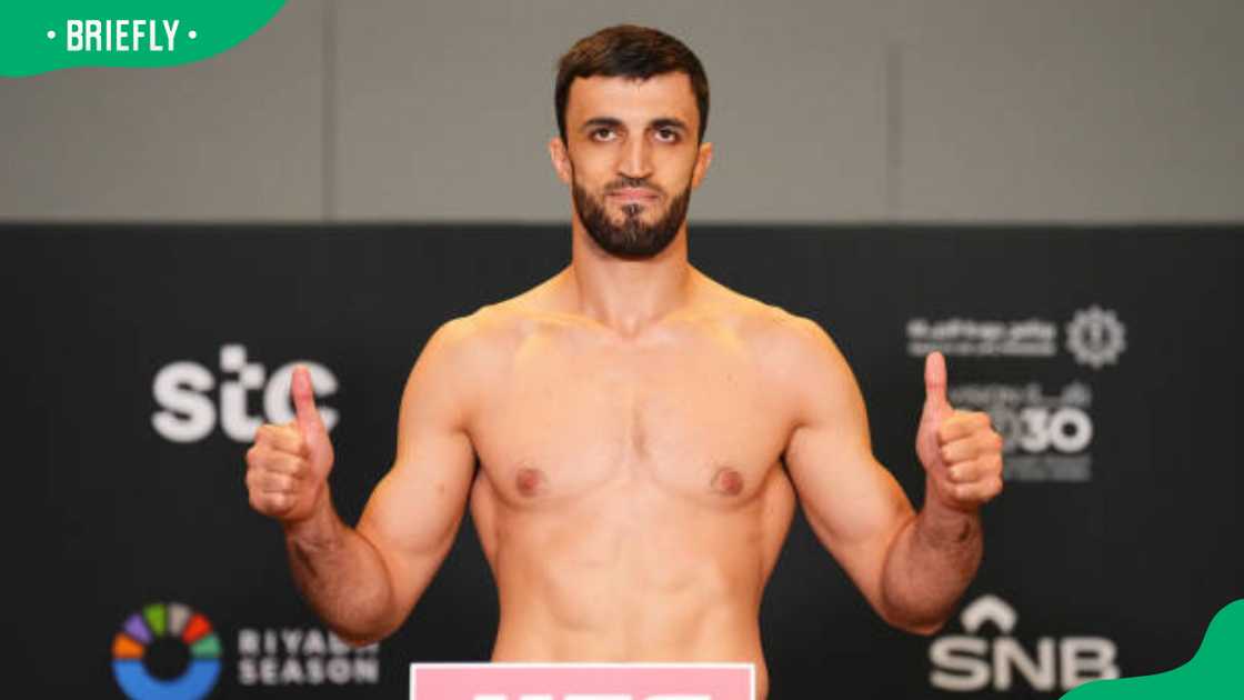 Magomed Gadzhiyasulov during the UFC Fight Night Magomed Gadzhiyasulov during the UFC Fight Night