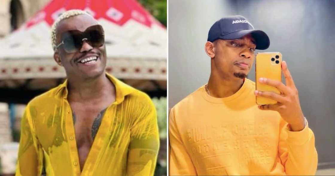 Somizi and Pholoso Mohlala Somizi and Pholoso Mohlala