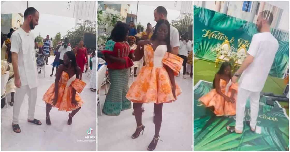 Bride in high heels amazes netizens with her dance moves at her wedding. Bride in high heels amazes netizens with her dance moves at her wedding.
