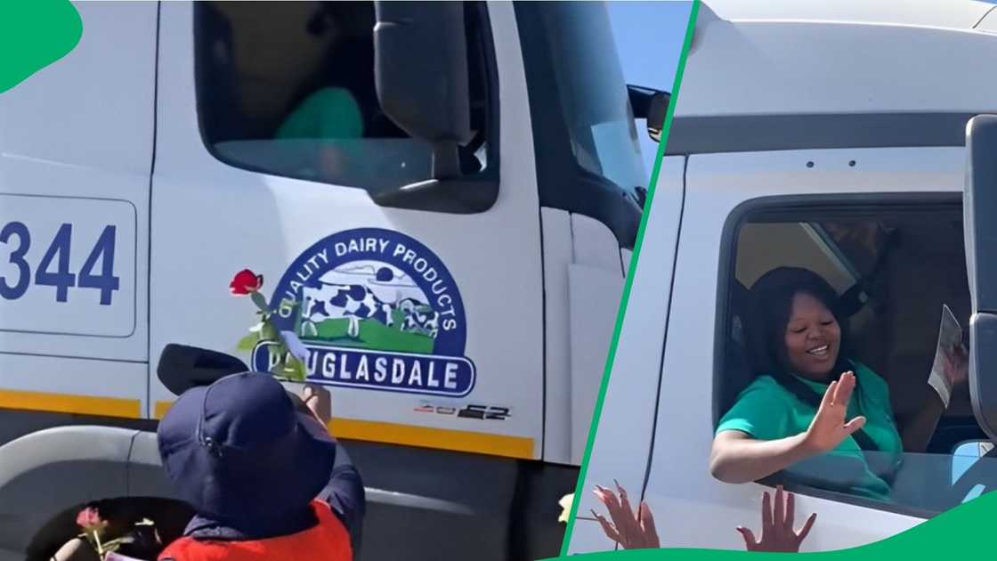TikTok shows traffic cops cheering for female truck driver TikTok shows traffic cops cheering for female truck driver