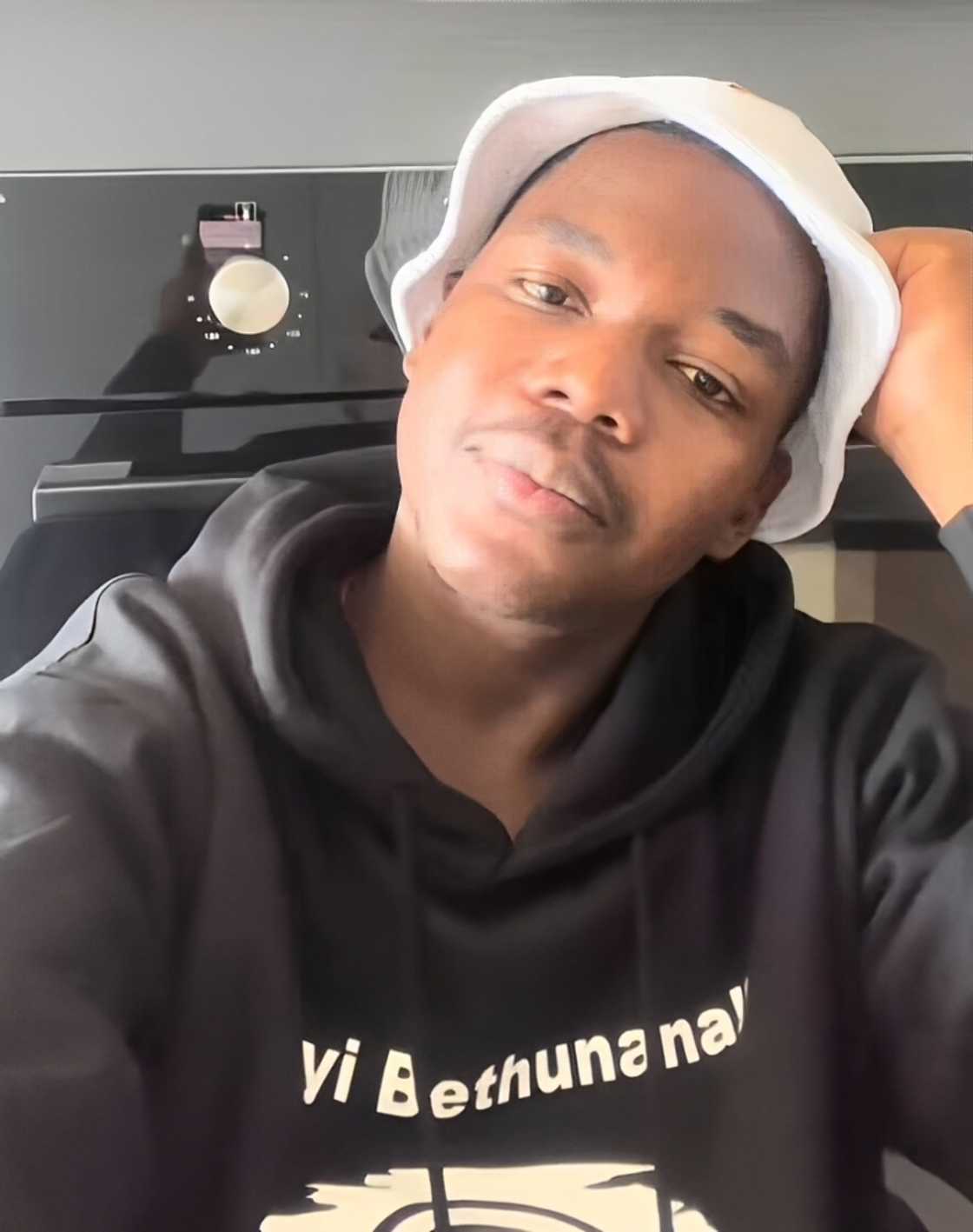 A young man showed off his brand new apartment in Sandton. A young man showed off his brand new apartment in Sandton.