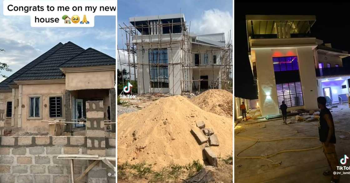 A determined young man built a mansion in a rural area A determined young man built a mansion in a rural area