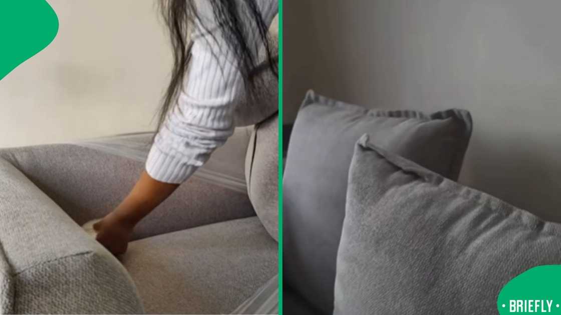 A South African woman's candid unboxing of a George & Mason Diana 3-Seater Couch, costing an affordable R4,289 and bought online from Takealot, quickly went viral on TikTok A South African woman's candid unboxing of a George & Mason Diana 3-Seater Couch, costing an affordable R4,289 and bought online from Takealot, quickly went viral on TikTok