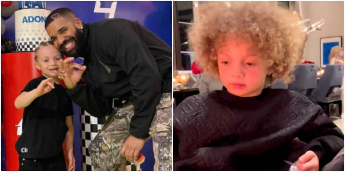 Drake's son teaches him French language Drake's son teaches him French language