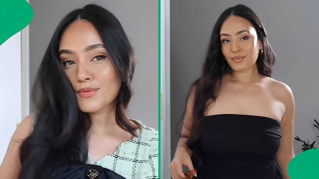 A woman showed off her Dyson dupe from Takealot in a TikTok video.