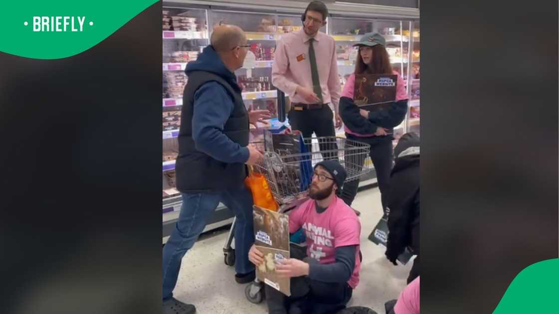 A woman's video on vegan protestors goes viral.