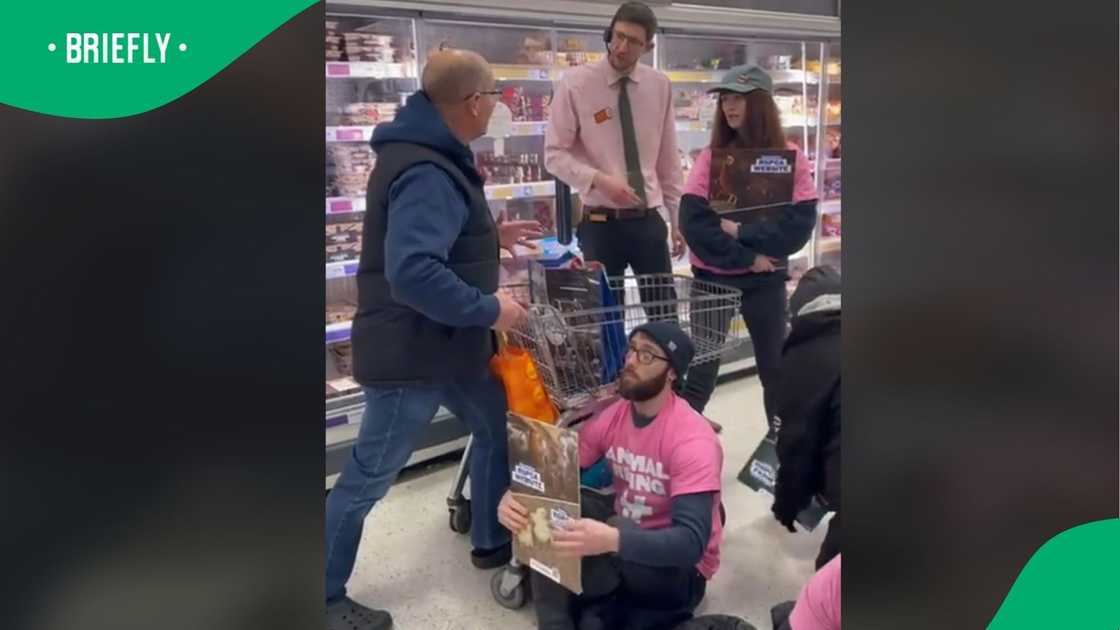 A woman's video on vegan protestors goes viral. A woman's video on vegan protestors goes viral.