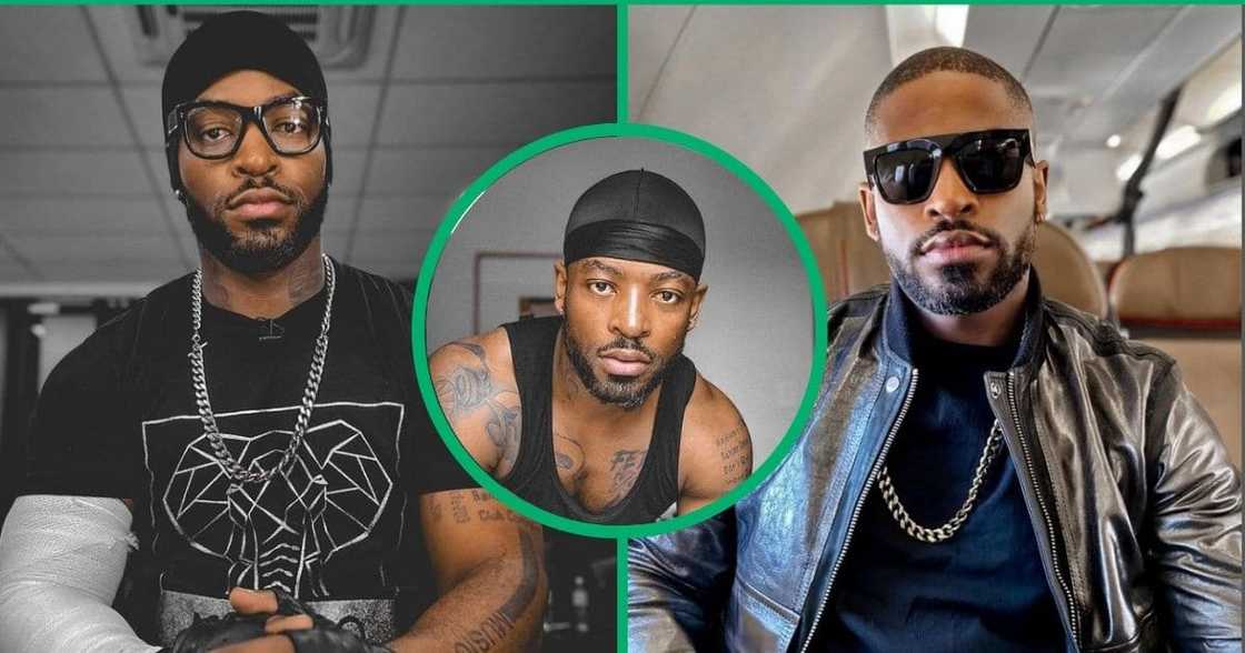 Prince Kaybee shared pictures of his motorbike accident. Prince Kaybee shared pictures of his motorbike accident.