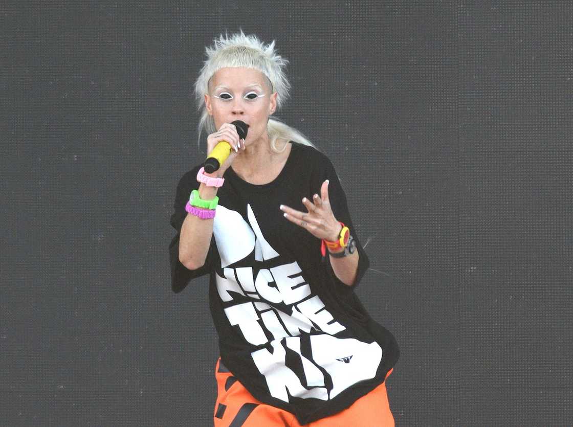 Yolandi Visser performs during the Austin City Limits Music Festival Yolandi Visser performs during the Austin City Limits Music Festival