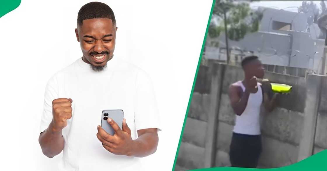 Mzansi admired two neighbours who shared a meal over a fence Mzansi admired two neighbours who shared a meal over a fence