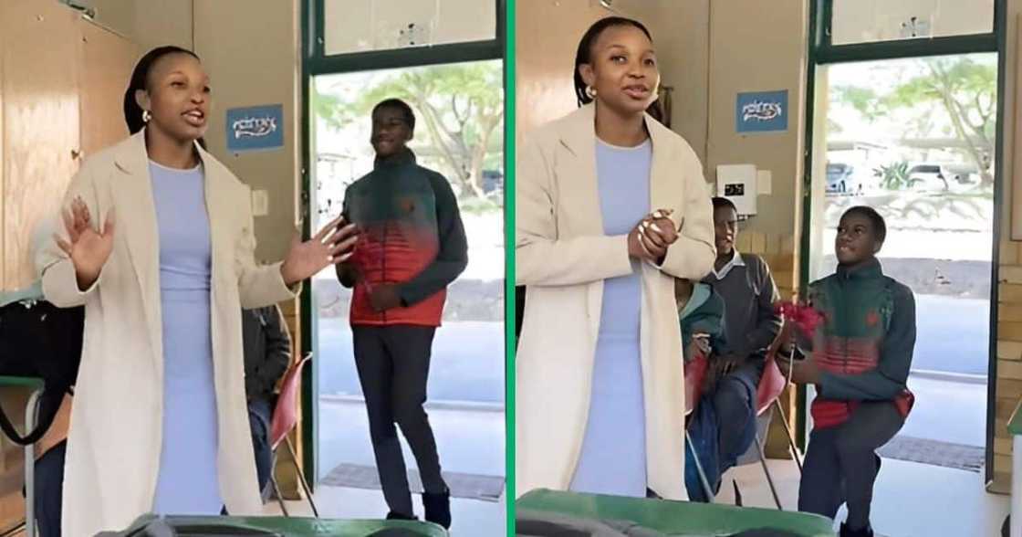 TikTok video shows student confesing love to teacher TikTok video shows student confesing love to teacher