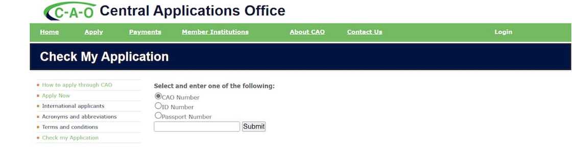 Central Applications Office portal Central Applications Office portal