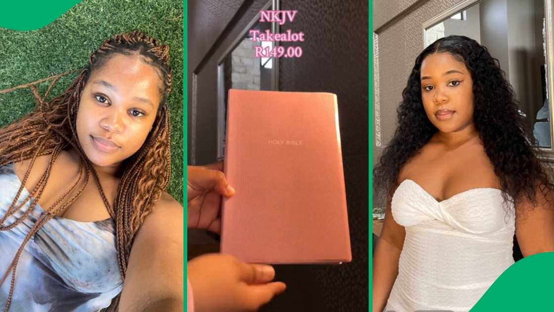 Woman plugs others with affordable bible Woman plugs others with affordable bible
