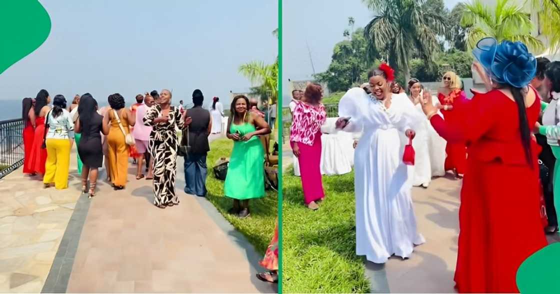 Big celebrations at a Congolese wedding Big celebrations at a Congolese wedding