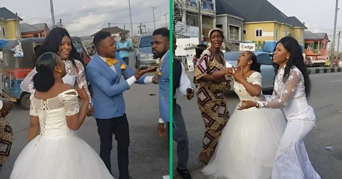 An angry bride called off her wedding in front of onlookers