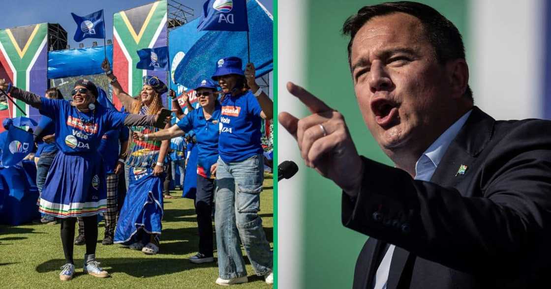 DA leader John Sreenhuisen's last election campaign speech focused on the ANC's flaws DA leader John Sreenhuisen's last election campaign speech focused on the ANC's flaws