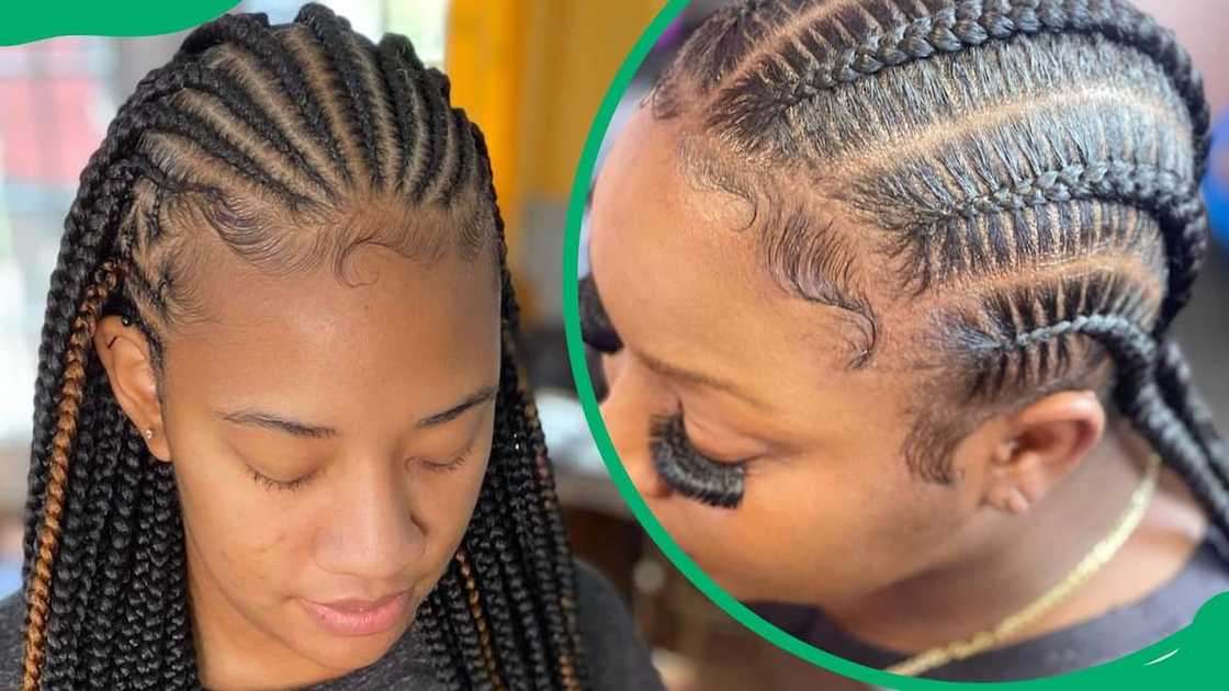 What are the four types of three strand braids?