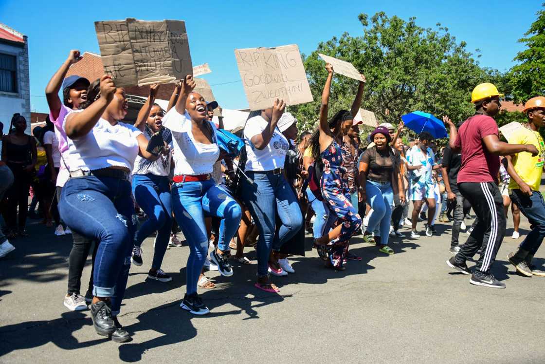 UCT students protested against the universitry