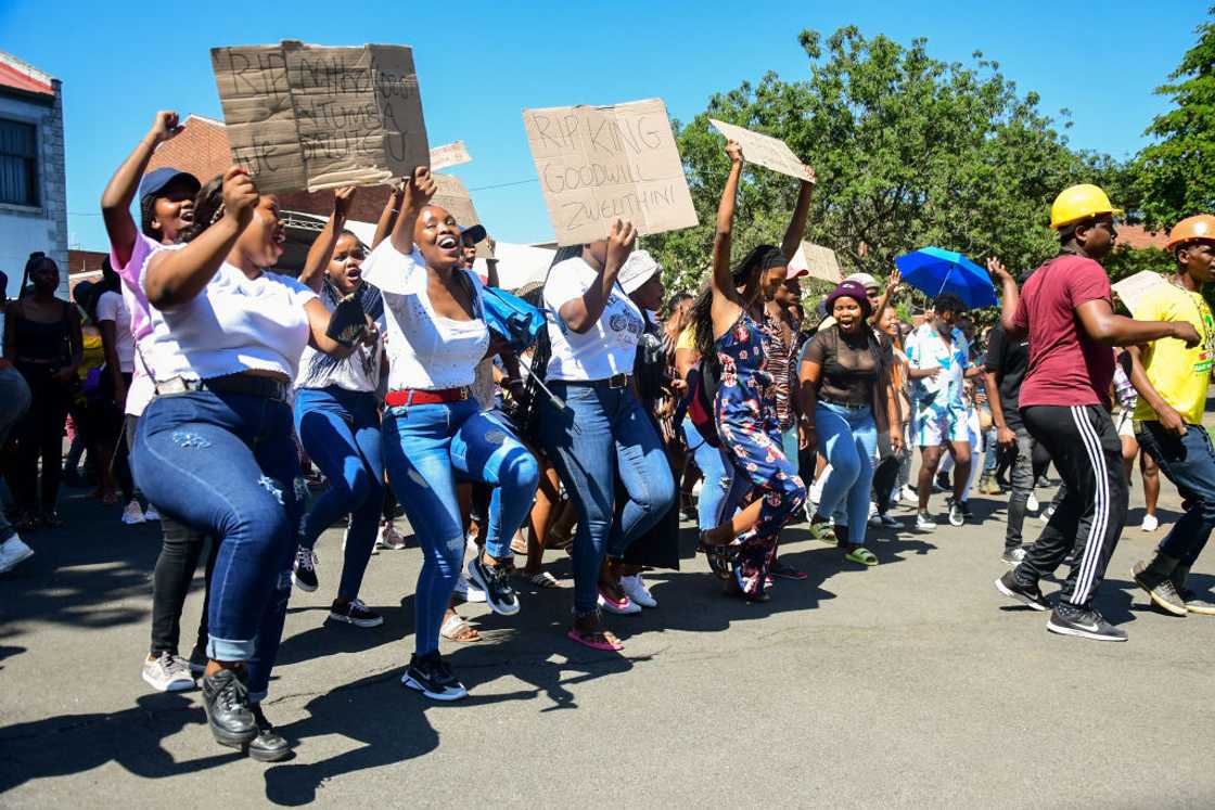 UCT students protested against the universitry UCT students protested against the universitry