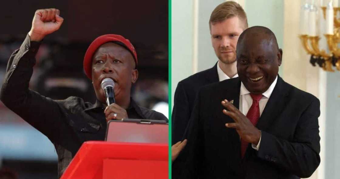 Julius Malema say he will arrest President Cyril Ramaphosa if he becomes president Julius Malema say he will arrest President Cyril Ramaphosa if he becomes president