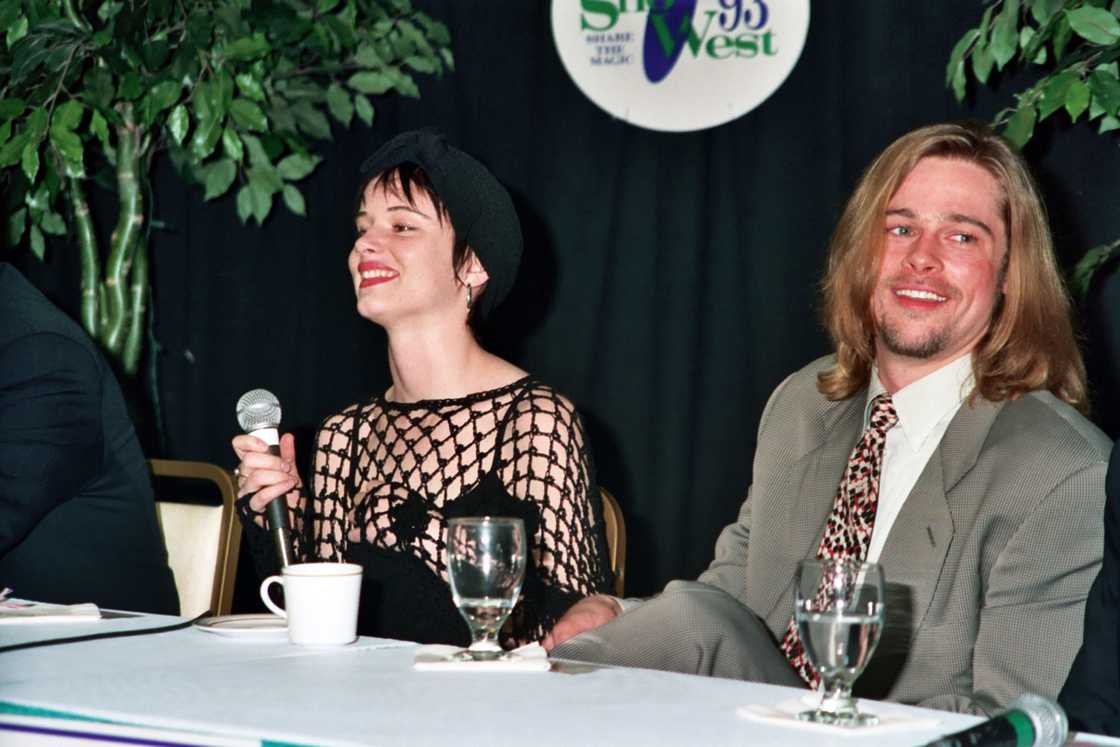 Juliette Lewis and Brad Pitt in Las Vegas