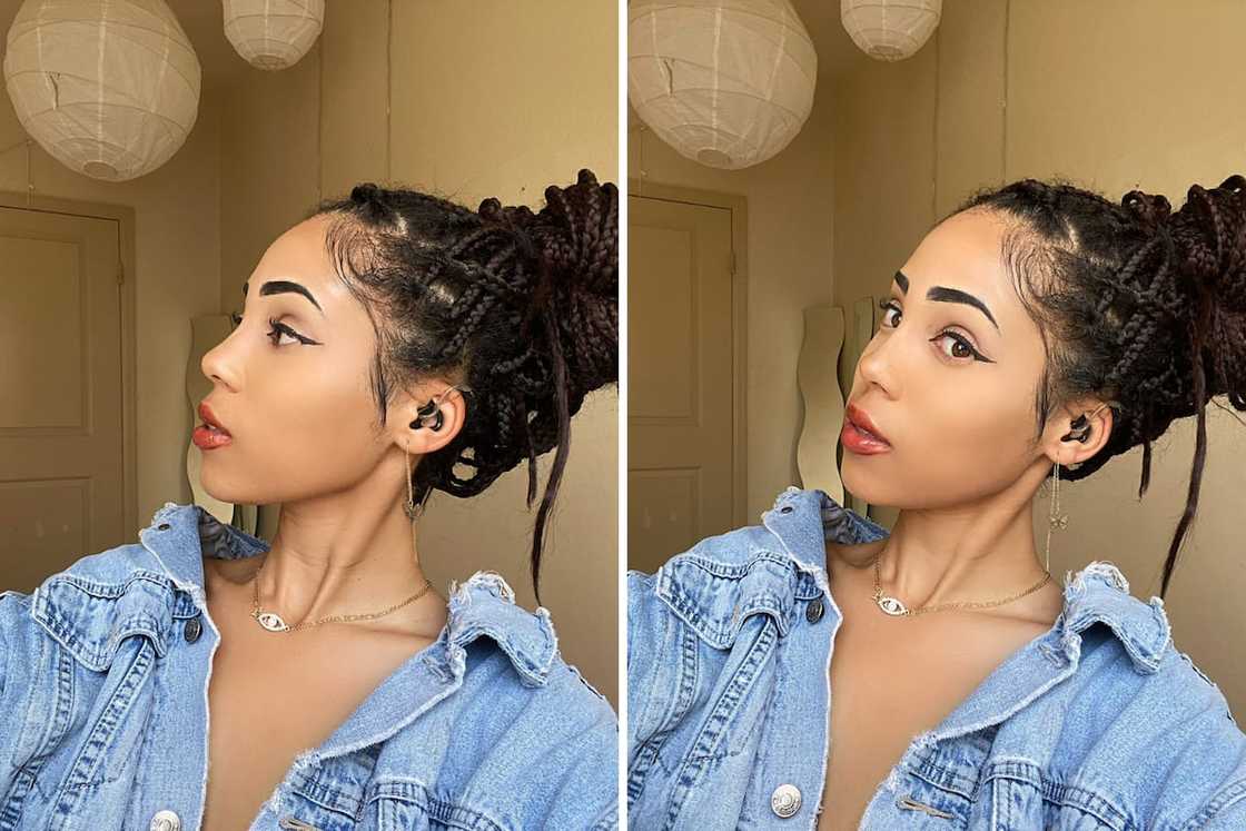 Braids in a bun Braids in a bun