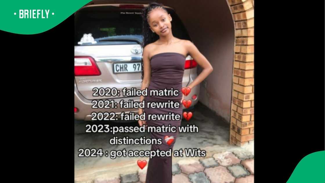 A young woman shared her journey to educational success. A young woman shared her journey to educational success.