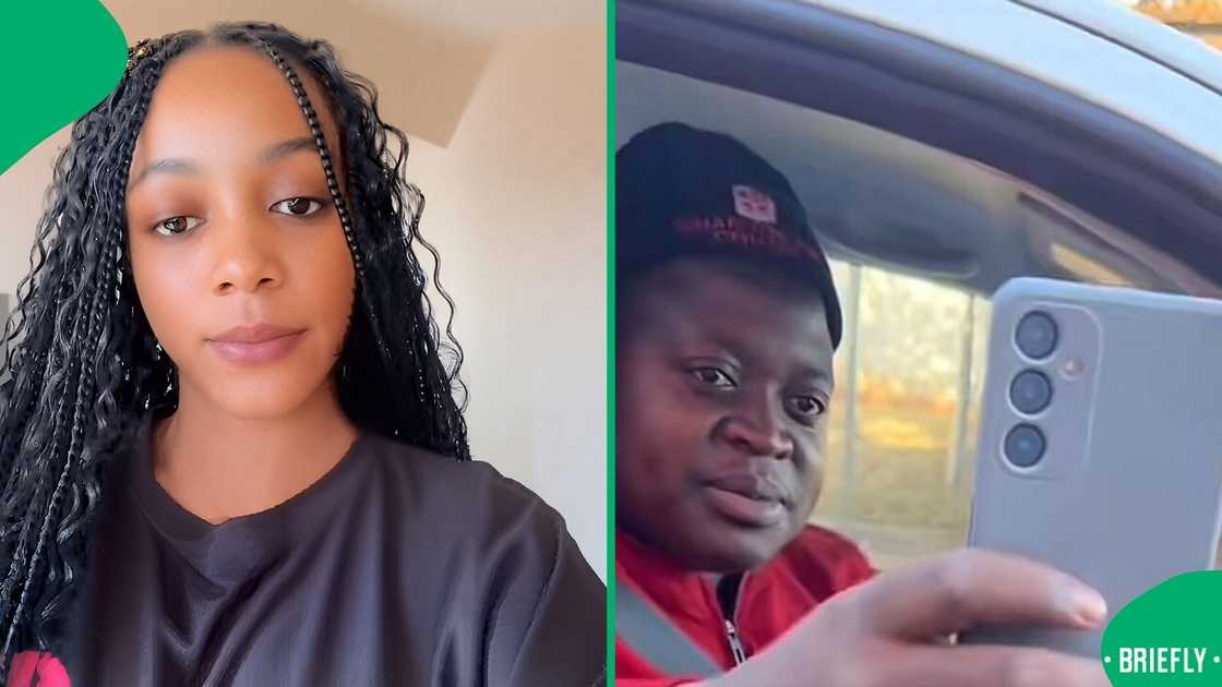 A woman showcased how she had to prove the Shein delivery with a picture. A woman showcased how she had to prove the Shein delivery with a picture.