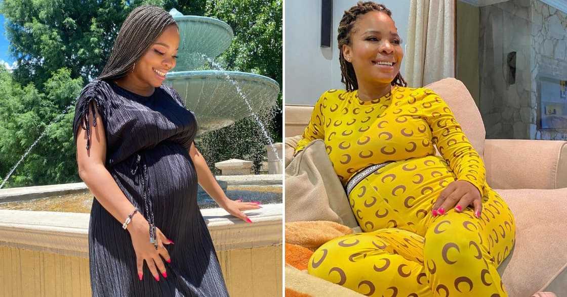 Masechaba Ndlovu welcomes her son Lukhanyo to the world