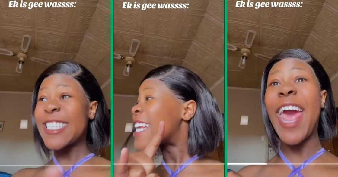 Xhosa woman speaks Afrikaans Xhosa woman speaks Afrikaans