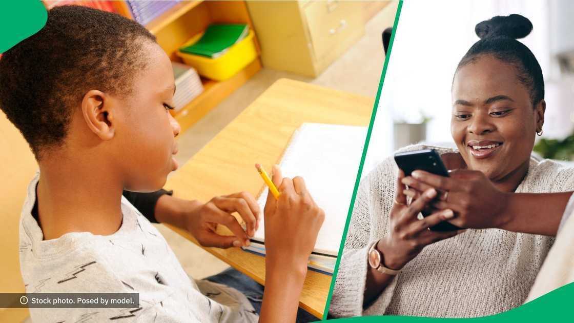 A schoolboy doing his work impressed people on the internet.