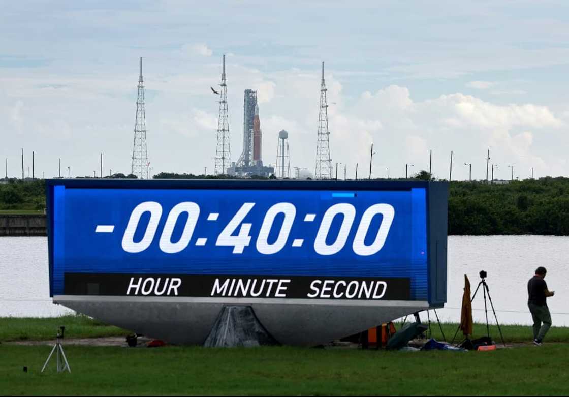 NASA's SLS rocket sits on launch pad 39B at Kennedy Space Center after its launch was scrubbed NASA's SLS rocket sits on launch pad 39B at Kennedy Space Center after its launch was scrubbed