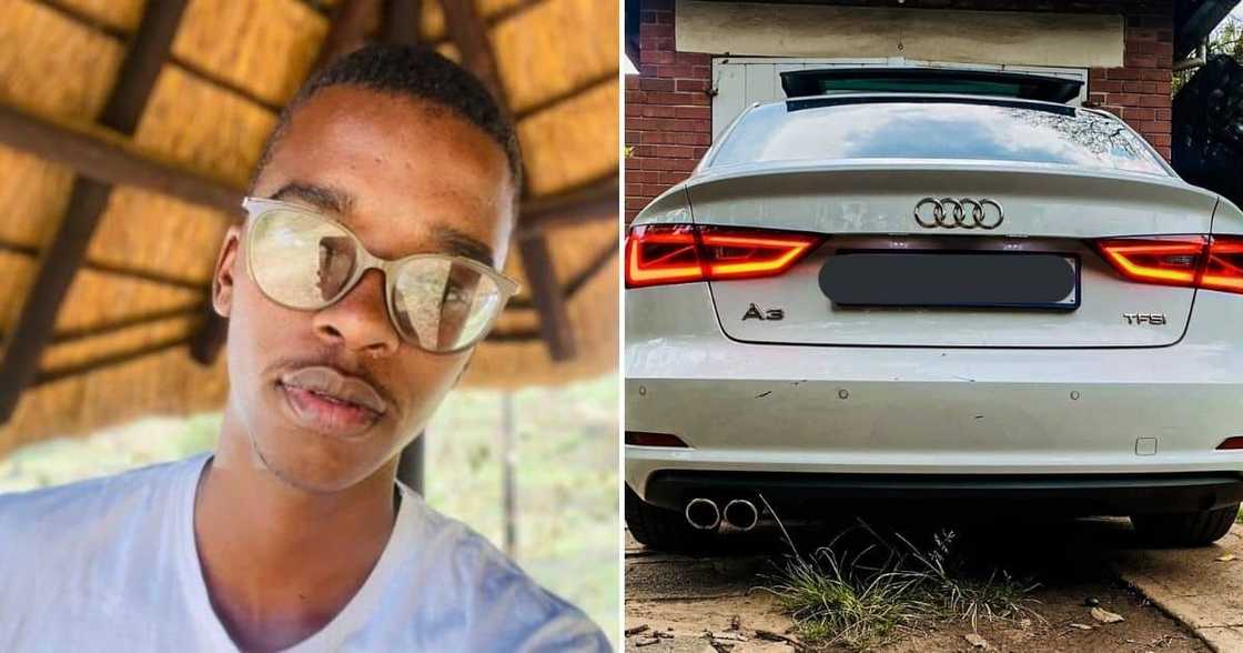 Man, Celebrates, Second Hand Audi, Cash, SA Man, Celebrates, Second Hand Audi, Cash, SA