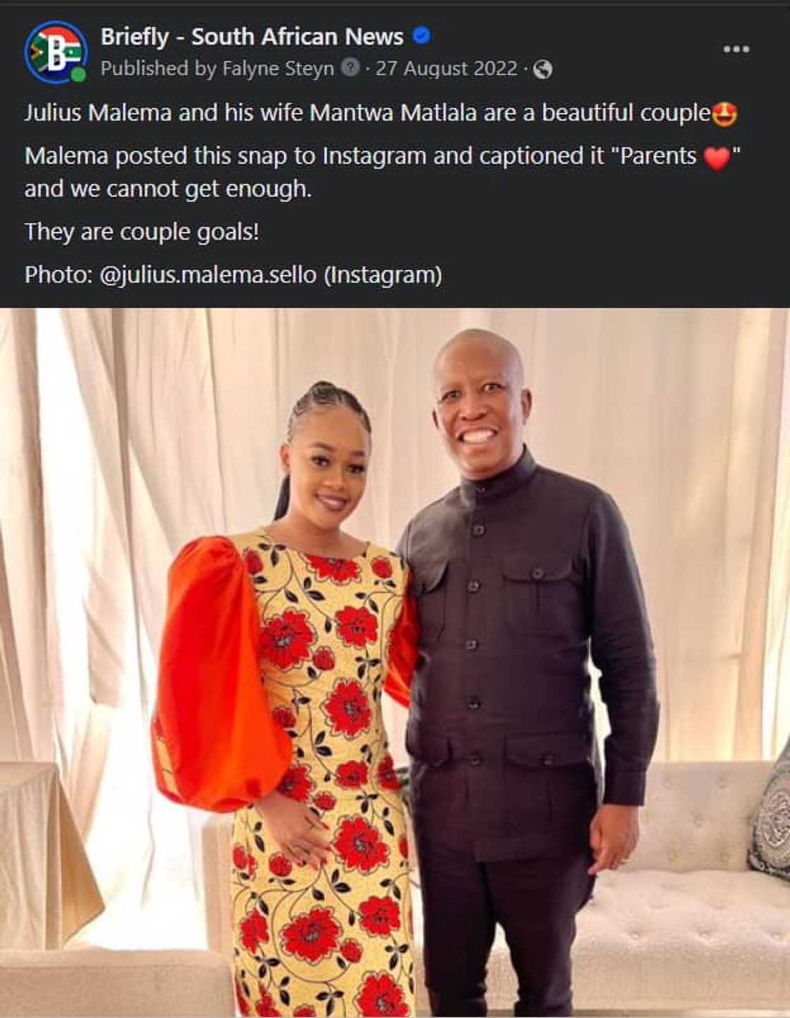 Julius Malema and Mantwa Matlala Julius Malema and Mantwa Matlala