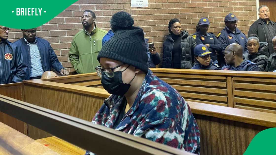 Tiffany Meek appeared in the Roodepoort Magistrate's Court Tiffany Meek appeared in the Roodepoort Magistrate's Court