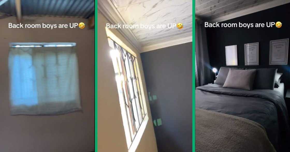 Man beautifully transforms backroom Man beautifully transforms backroom