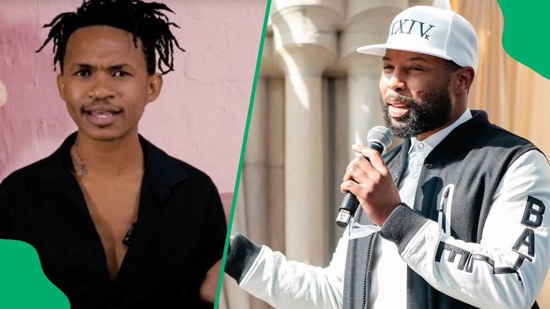 Sizwe Dhlomo reacts to Musa Khawula's sexuality jab Sizwe Dhlomo reacts to Musa Khawula's sexuality jab