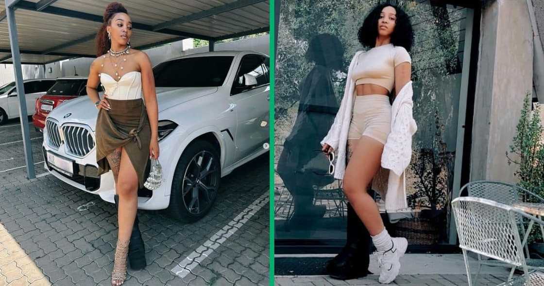 Sbahle Mpisane's moon boot in dance video