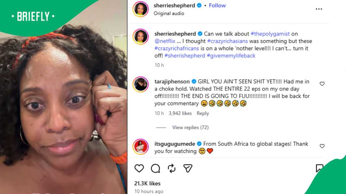 Taraji P reacts to Sherri Shepherd's post about The Polygamist Taraji P reacts to Sherri Shepherd's post about The Polygamist
